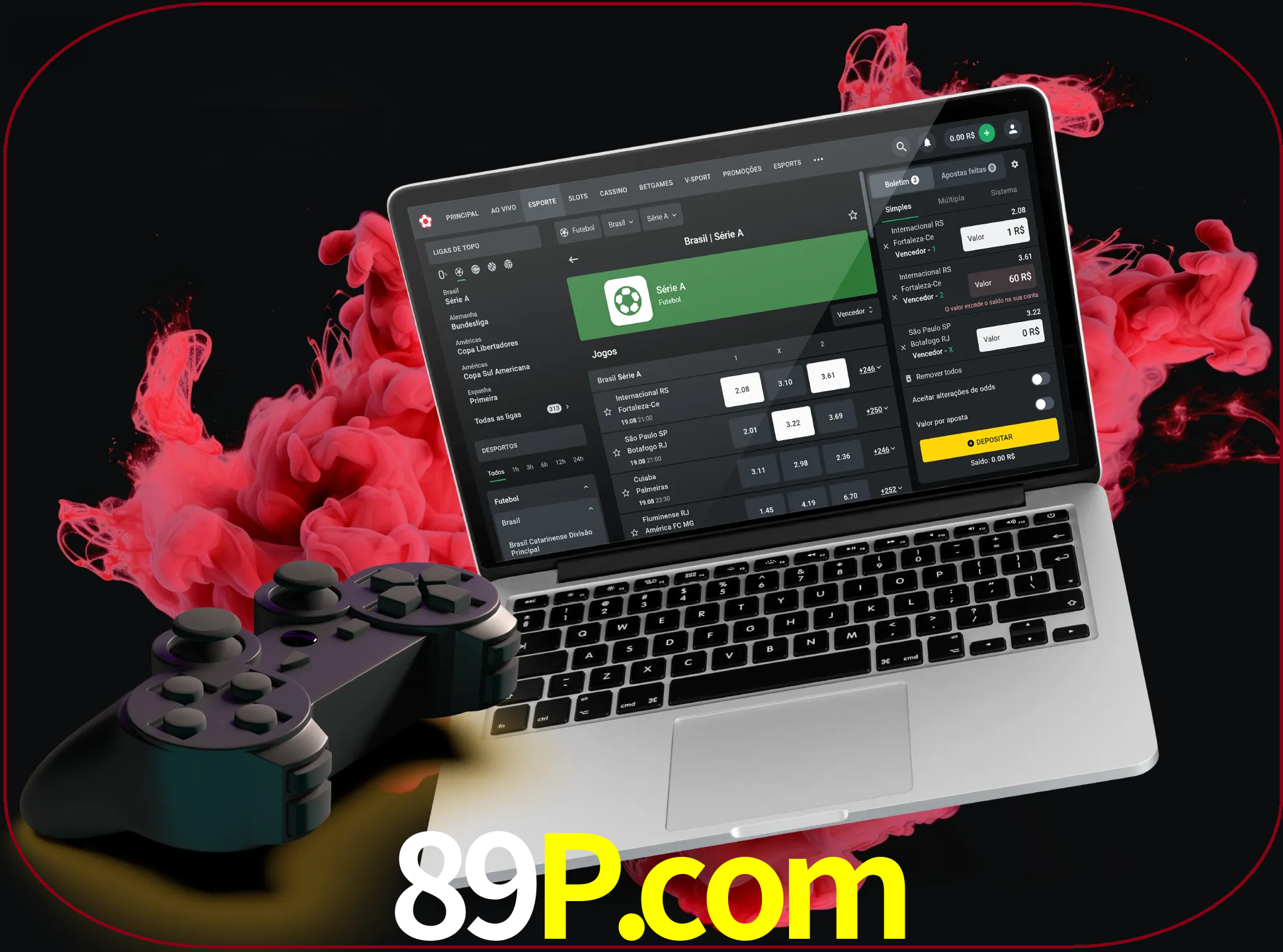 Visite a secção especial de jogos de vídeo em 89p para descobrir em que jogos pode apostar e ganhar muito dinheiro.